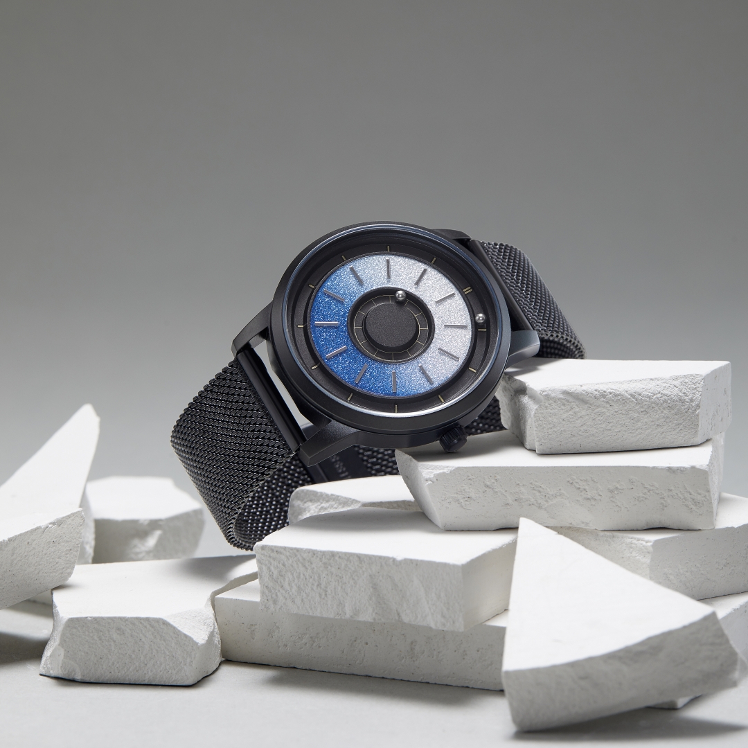 Часы EUTOUR E040 мужские и женские кварцевые, магнитные со стальным ремешком, с указателями, модные синие, для пар