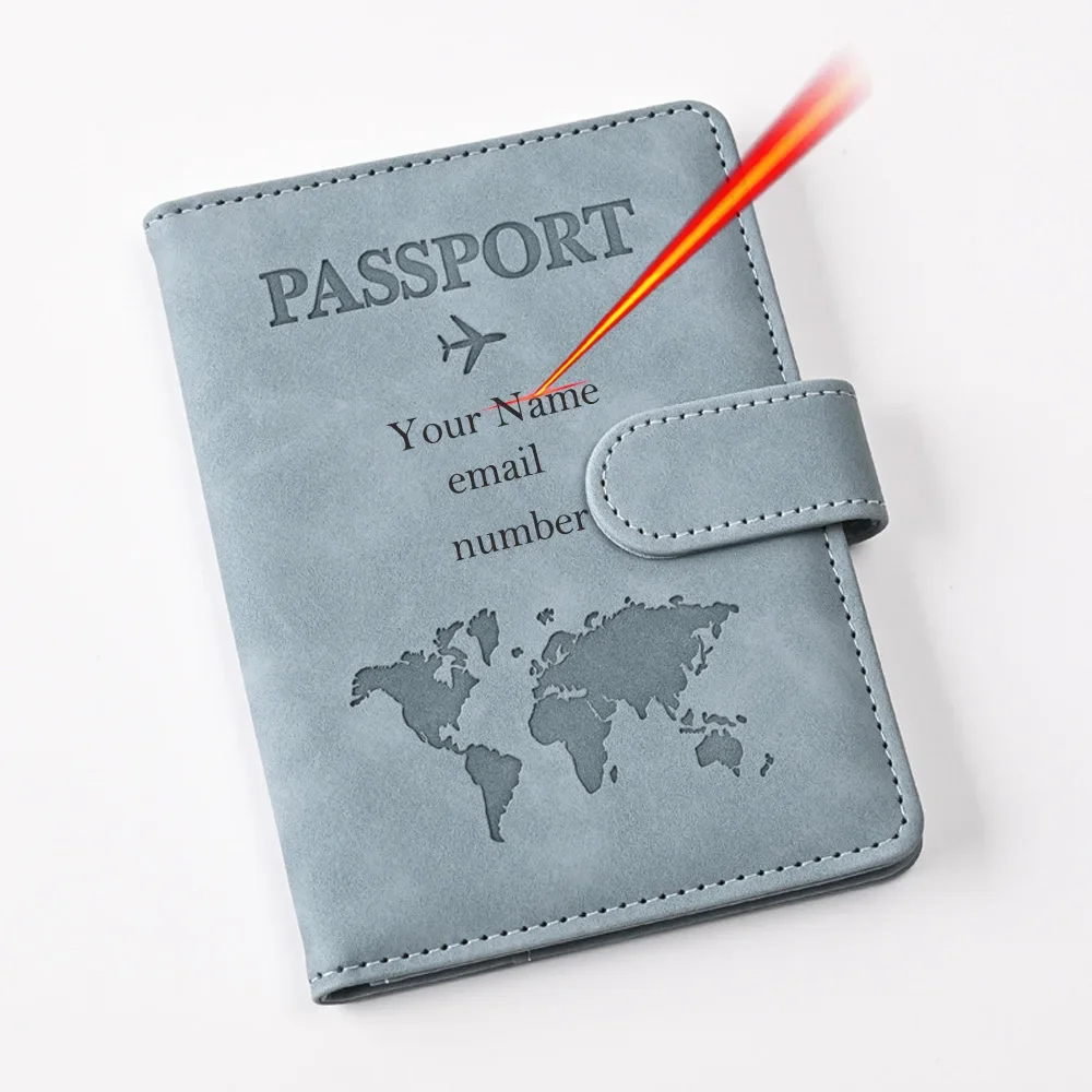 Capa de passaporte personalizada, capa de passaporte com nome gravado com monograma, porta-passaporte, presente de padrinho de dama de honra de casamento