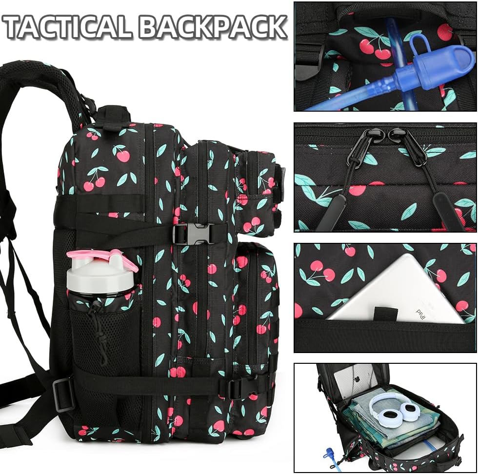 Mochila táctica de 45L, Mochila de asalto 3P, Mochila de viaje al aire libre de 3 días, Mochila de escalada impermeable, Mochila para acampar, senderismo y caza