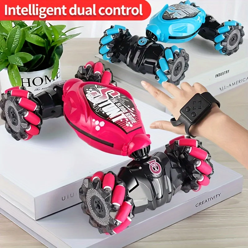 4WD RC Drift Auto mit Musik-LED-Leuchten 2,4 G G Geste Radio Fernbedienung Spray Stunt Auto 360 °   Rotierendes Kletterauto, Spielzeug, Geschenk