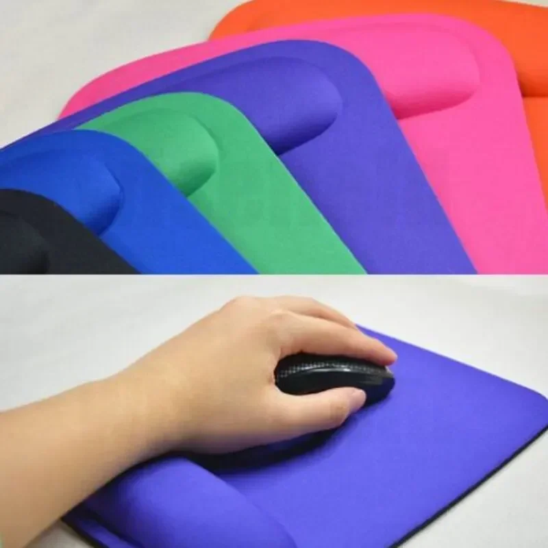 Foam Wrist Mouse Pad Simple Solid Color Comfortable Thick Sponge Mouse Gaming Pc Keyboard Desk Mat 210X230MM