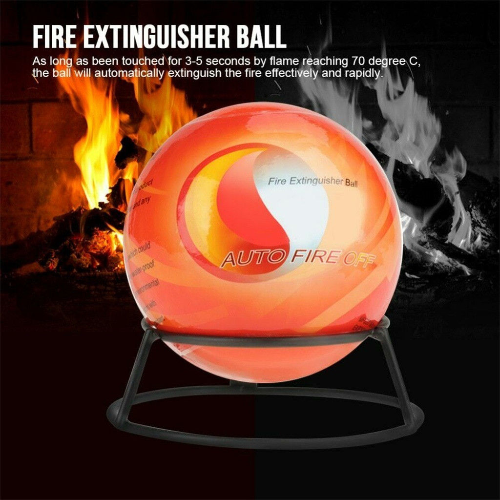 Bola de extintor de incêndio jogável, fácil de usar, segura e não tóxica, explode automaticamente e extinge o incêndio