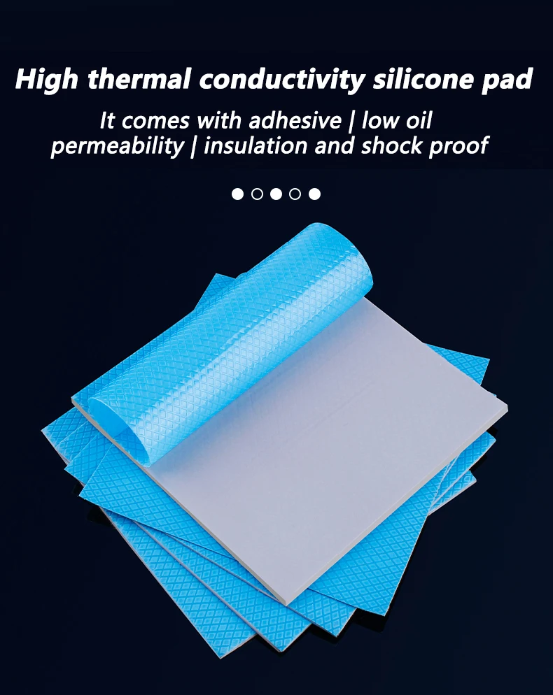 Good 21W/MK New Thermal Pad GPU CPU Heatsink Cooling Conductive Silicone Pad High Performance Thermal Pads Multi Size Thickness