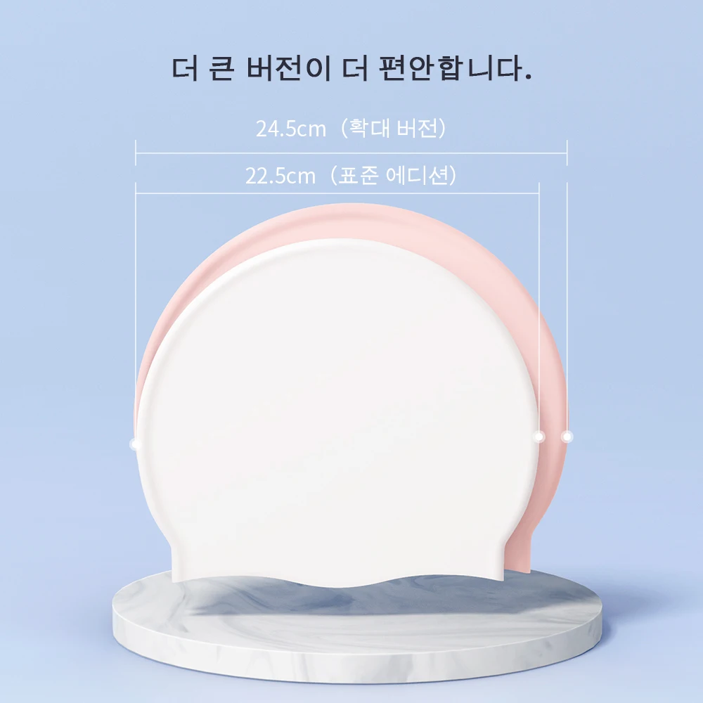COPOZZ 남녀 공용 프린트 실리콘 수영 모자, 방수, 귀 보호, 수영장 액세서리, 성인 및 청소년, 스포츠
