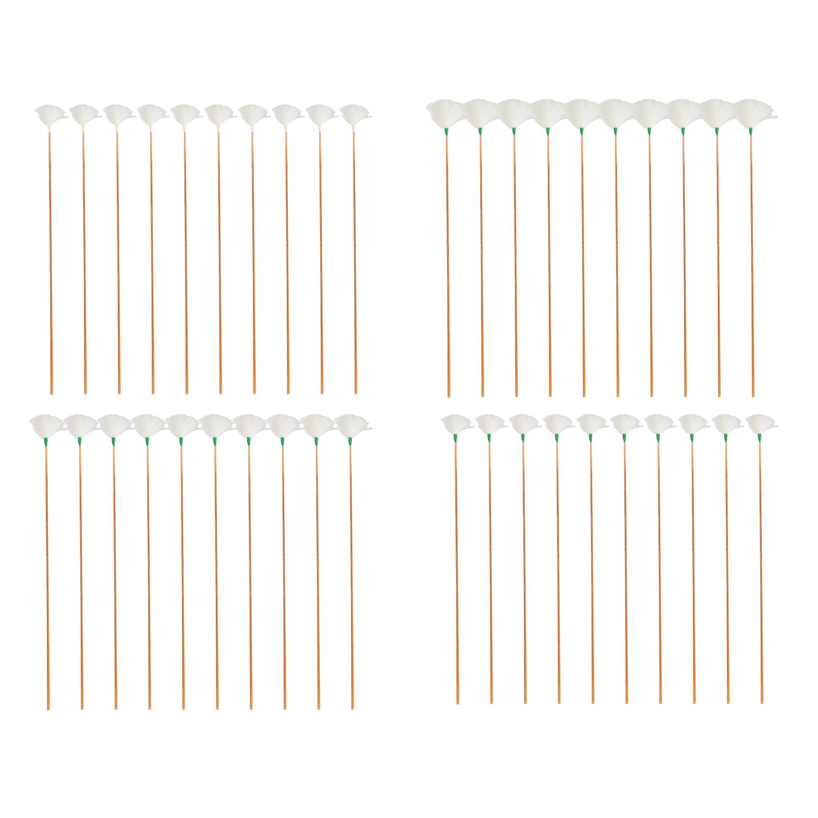 10 Pieces Professional Goose Feather Earpicks for Adults Children Long Handle Soft Ear Picker Ear Cleaning Tool Ear Spoon