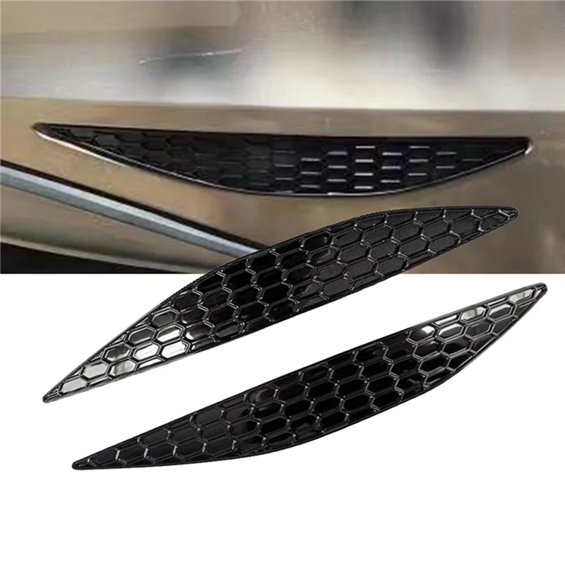 1Pair Rear Bar Honeycomb Reflector Cover Trim Styling for VW Golf 7 GTI MK7 2014-2018 Tail Fog Light Strips Sticker