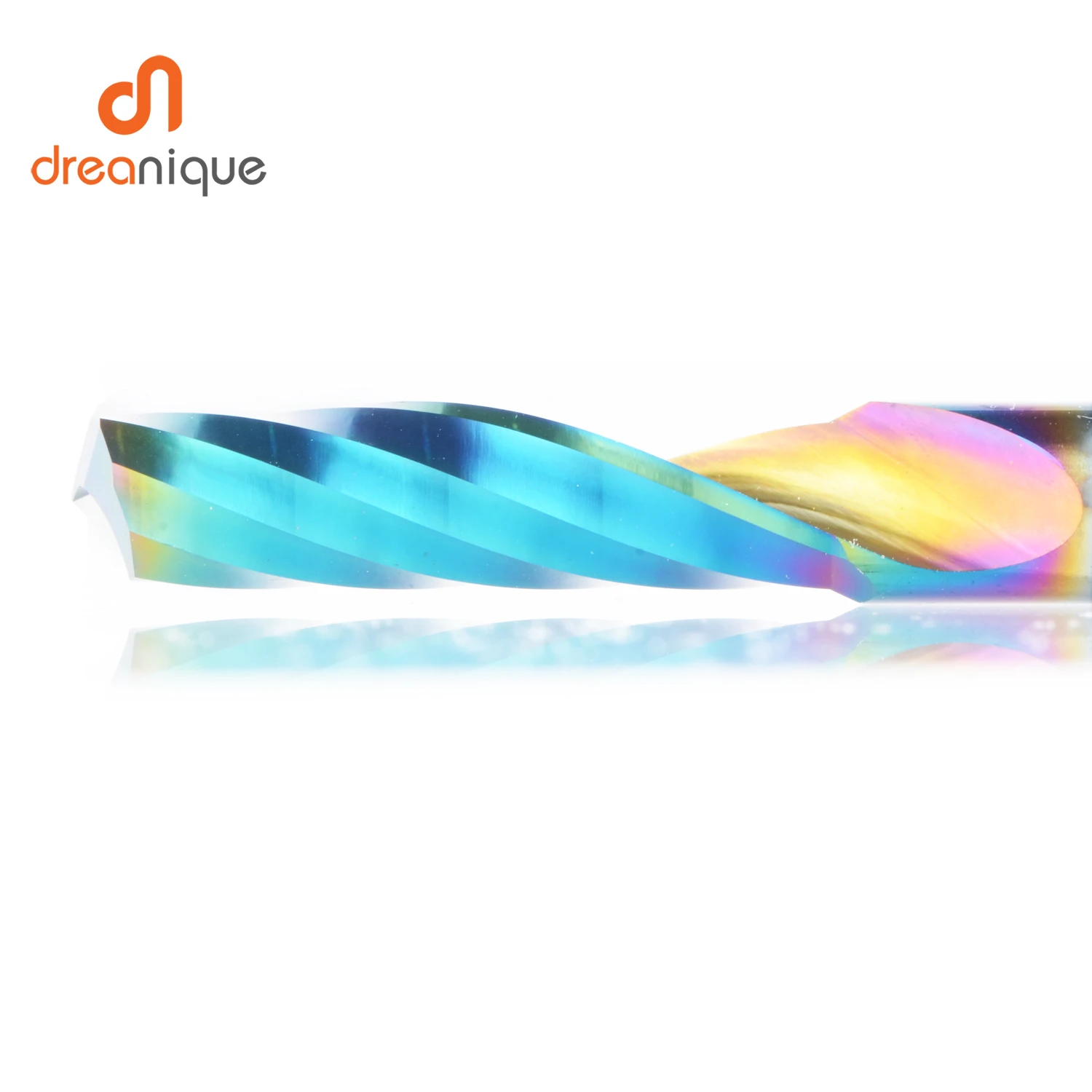 1pc aaaaaシングルフルート超硬スパイラルエンドミル3.175、4、5、6ミリメートルアルミミルcnc 3D彫刻木工アクリルdlcコーティング