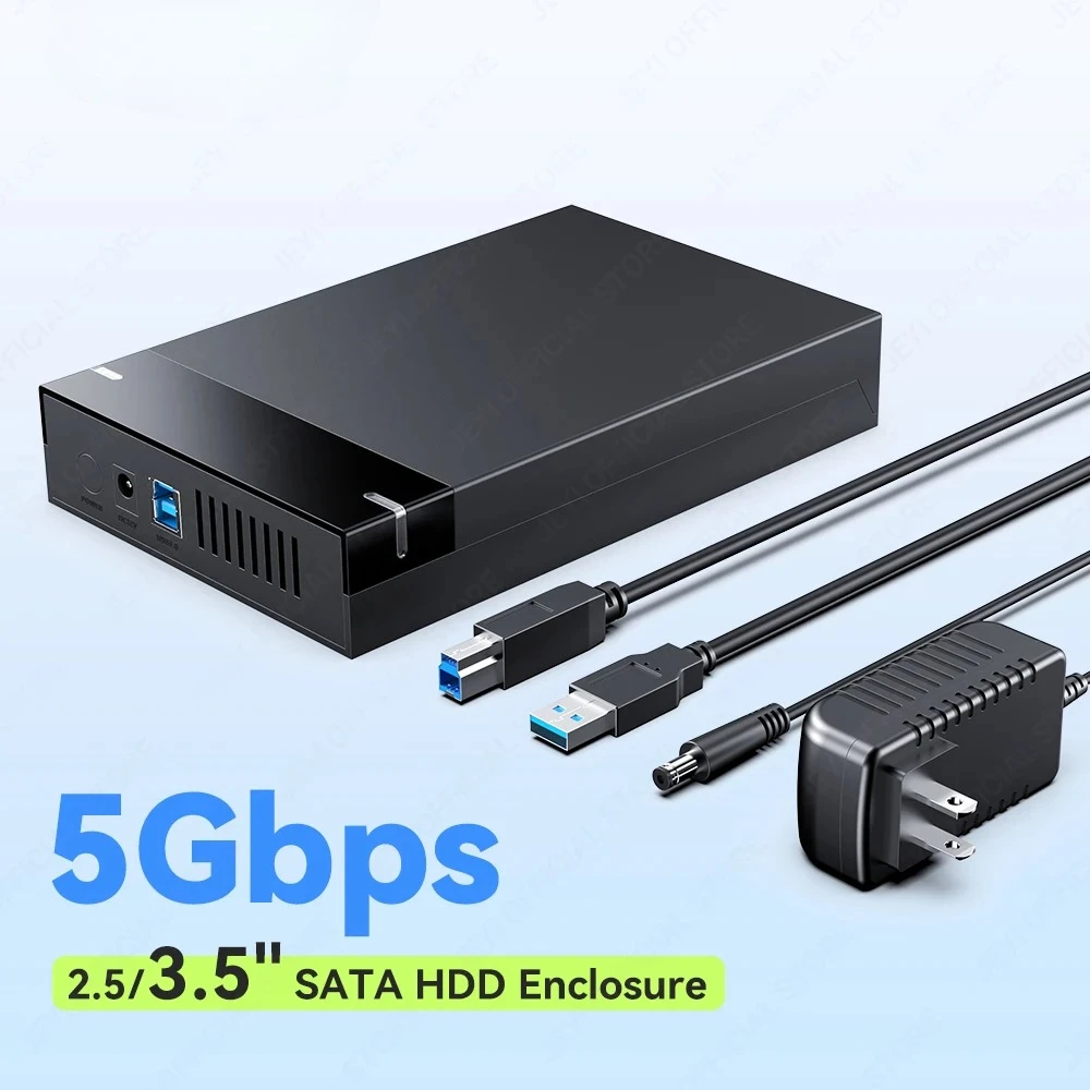 Convertitore di custodia per HDD SATA da 2,5/3,5'' (5 Gbps) senza attrezzi con funzione Smart Auto Sleep, velocità di trasferimento USB 3.0 per SSD SATA