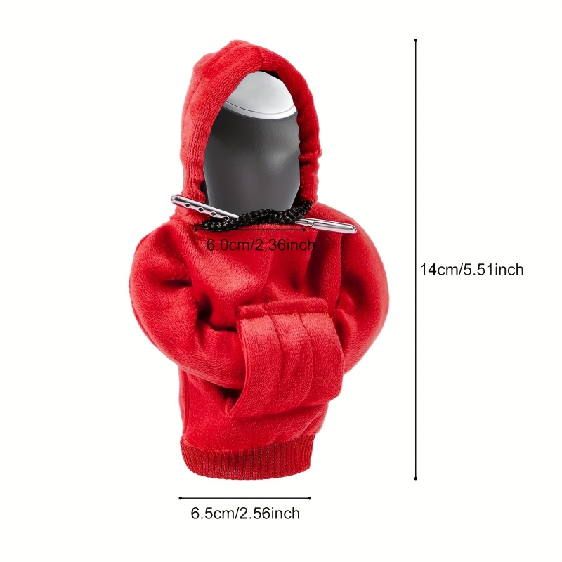 Modischer Mini-Kapuzenpullover mit Kapuze für Auto-Schalthebel, Polyester-Pullover-Kopfbedeckung, passende Innendekoration
