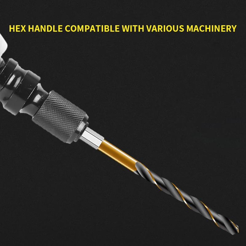 1 Chiếc Thép Tốc Độ Cao 1/4 Chuôi Lục Giác Xoắn Mũi Khoan Gỗ Lỗ Kim Loại Dao Cắt Core Dụng Cụ Khoan Coban Xoắn khoan 1.5Mm-14Mm