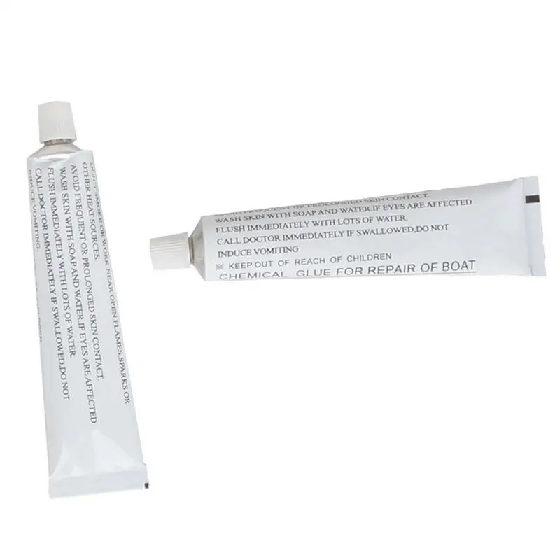 Kit de reparación de barcos inflables con pegamento resistente, parches adhesivos de Material de PVC para cama de agua, sofá, colchón de aire