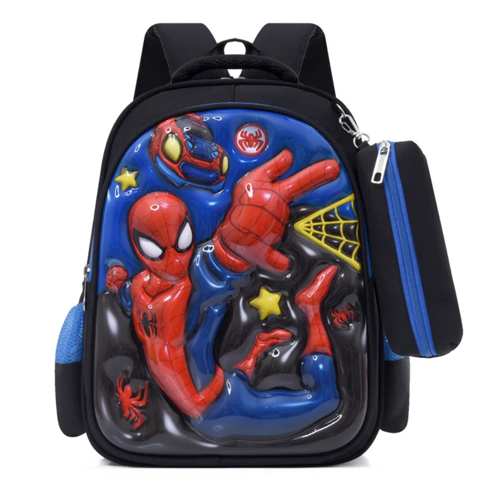Mochila para niños de Marvel para grados 1-3, carcasa dura 3D, dibujos animados de Anime, Batman Sofía, bolsas impermeables ligeras y transpirables, regalos