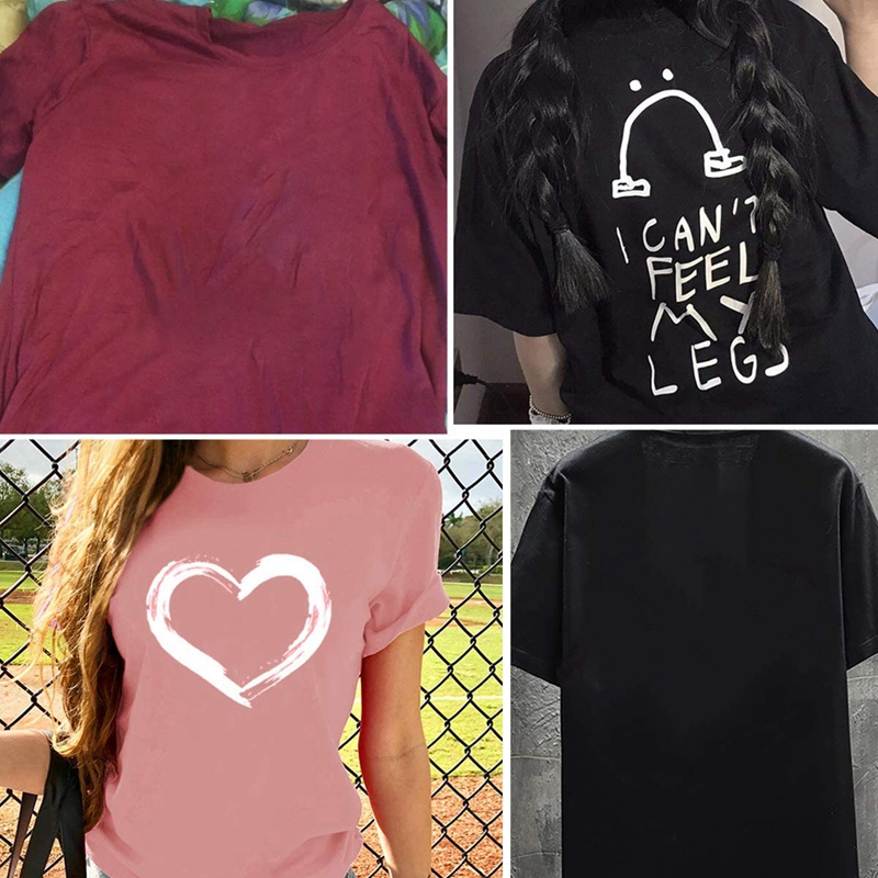 HTV-Lot de Vinyle à Transfert de Chaleur, Blanc et Noir, T-Shirt, Fer à Repasser, 12x10 Pouces, 33 Pièces