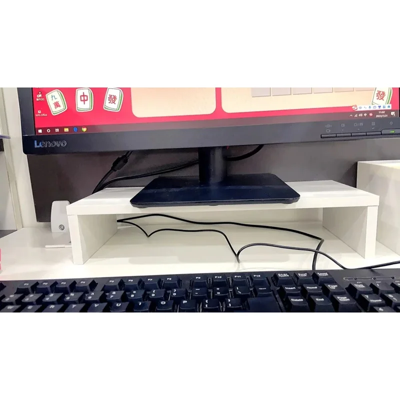 Monitor Riser Stand - ขาตั้งแล็ปท็อปตามหลักสรีรศาสตร์โต๊ะออแกไนเซอร์ที่เก็บคีย์บอร์ด
