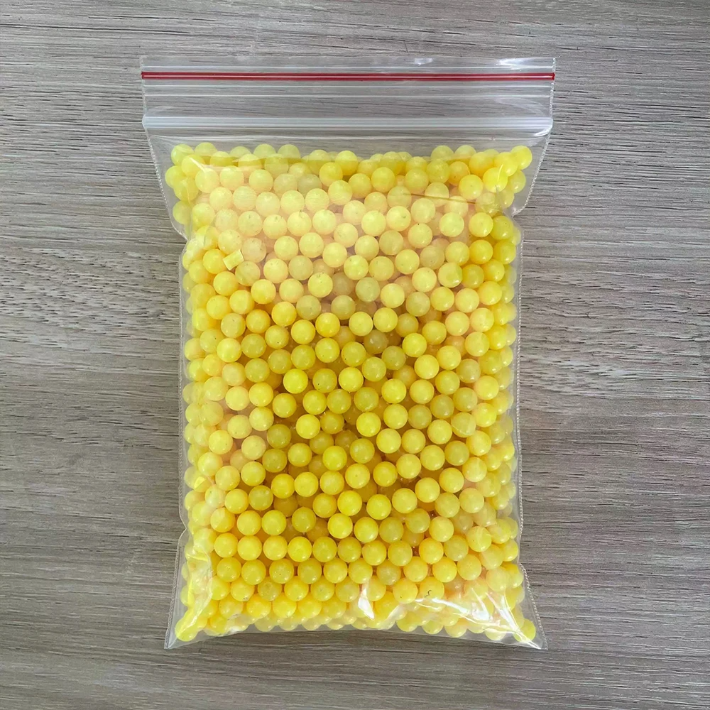 1000 rodadas airsoft bbs balas 0.12g caça tiro 6mm bb strikeball rifle arma de plástico bb bolas amarelo paintball acessórios