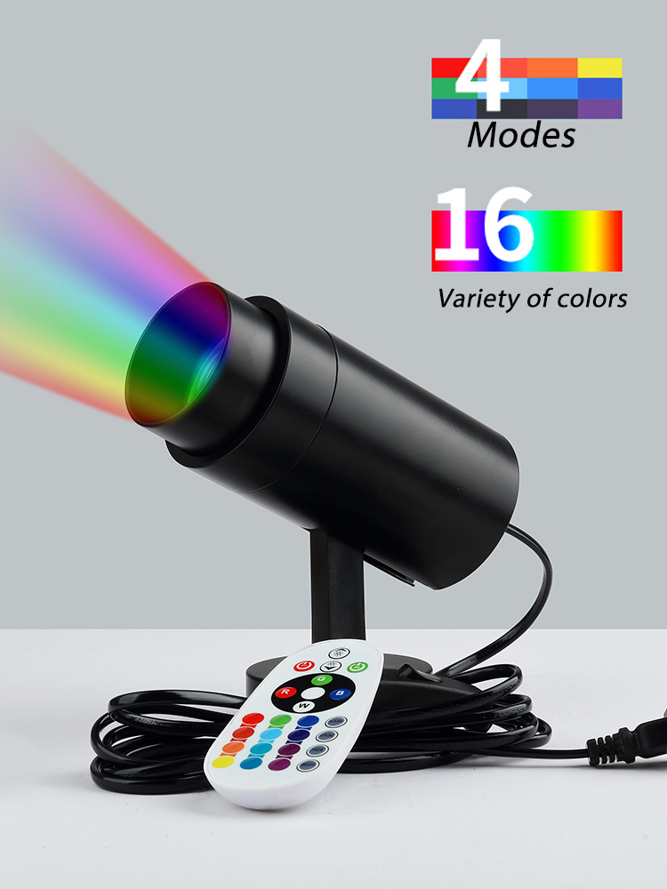 Folofote led para palco, lâmpada rgb, controle remoto, atmosfera ajustável, decoração, luz de teto interna, ktv, bar, discoteca, iluminação neon