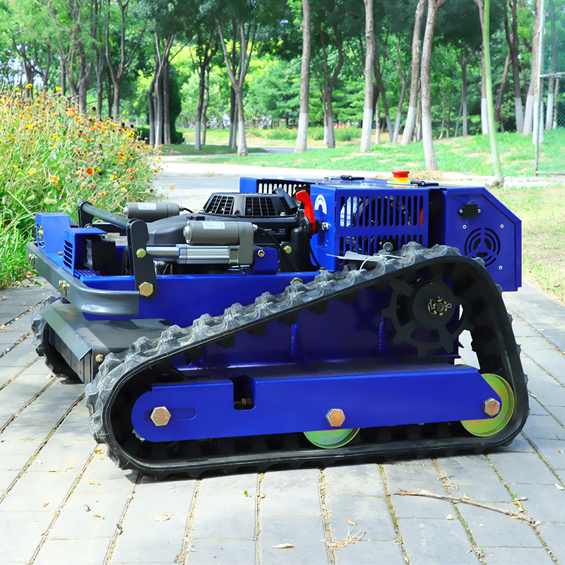 Aangepaste afstandsbediening Crawler Mini Tractor Grasmaaier Goedkope Robot Afstandsbediening Smart Zero Turn Robot Benzine Grasmaaier