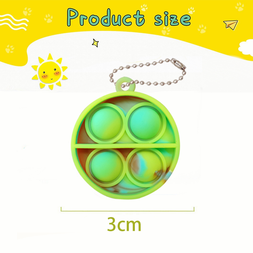 12/24/48 pçs mini pop fidget brinquedo pacote kit chaveiro alívio do estresse brinquedos festa favores mesa de escritório brinquedo para crianças adultos brinquedos