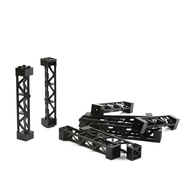 4pcs City อุปกรณ์เสริมเสา High-tech MOC สําหรับทหาร Building Block คริสต์มาสของขวัญของเล่นเด็ก