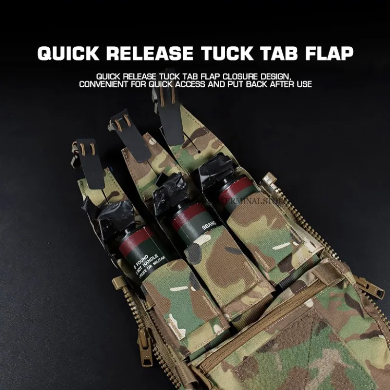 Assault Adapt Banger Pannello posteriore Zip sul pacchetto posteriore Gilet tattico GP Pouch Multitools Pocket FCPC V5 Portapiatti Accessori Borsa
