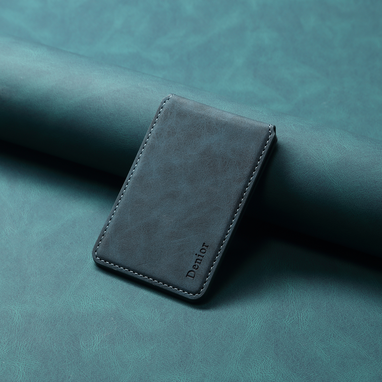 Denior-tarjetero magnético de cuero, bolsa para tarjetas adecuada para funda de teléfono con función Magsafe