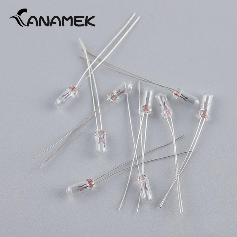 25 шт./партия, прозрачные кнопочные лампы 12 В 5 мм 4 мм 3 мм