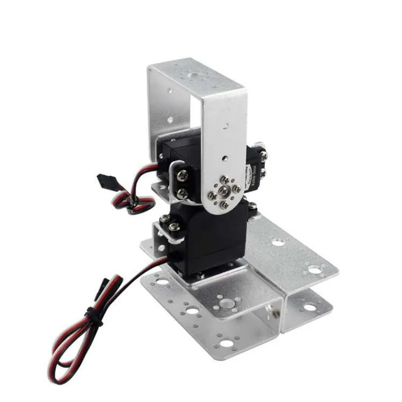 2 Dof Controleerbare Elektrische Pan/Tilt Manipulator Servo Horizontale Verticale Rotatie Robot Auto Voor Arduino Programmeerbare DIY Kit