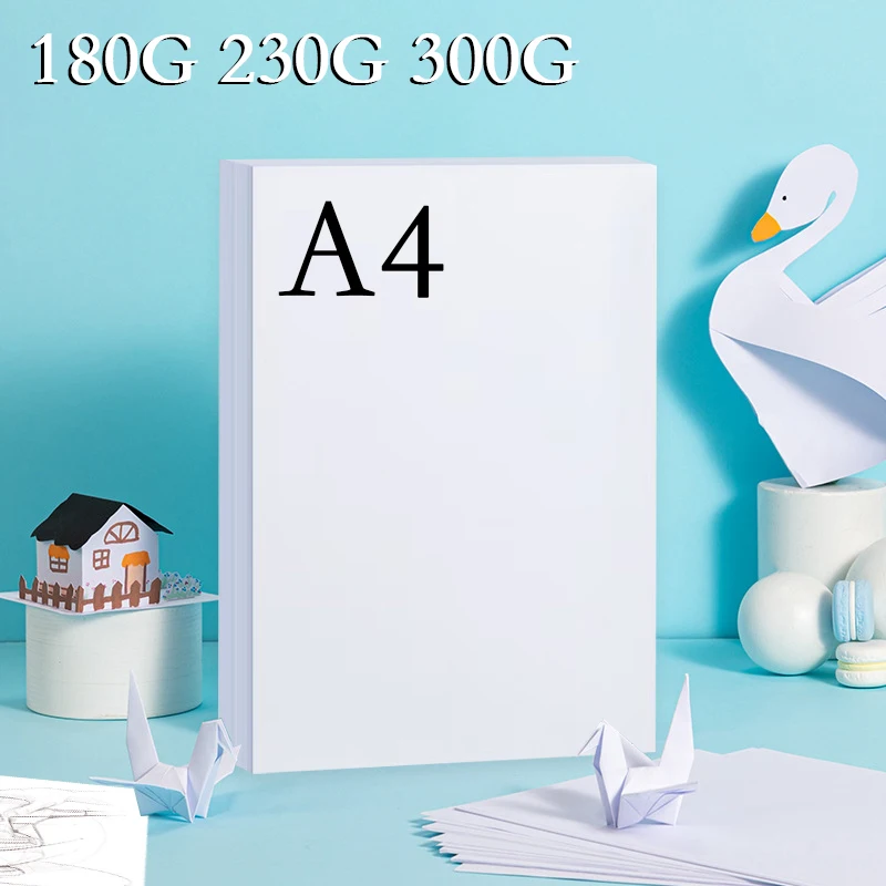 A4 180 230 300G 20/50PCS Carta di cartone bianco Carta fatta a mano fai da te Pittura ad acquerello spessa Copia a mano Biglietto da visita in cartone