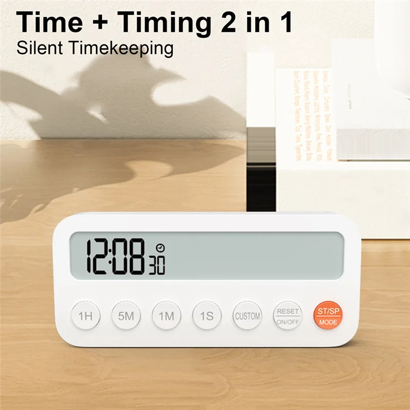 A74P-Digital Timer Dapur Magnetik Timer Dapur Jam Rumah Memasak Makanan Alat Timer untuk Anak-anak Berkemah Kelas