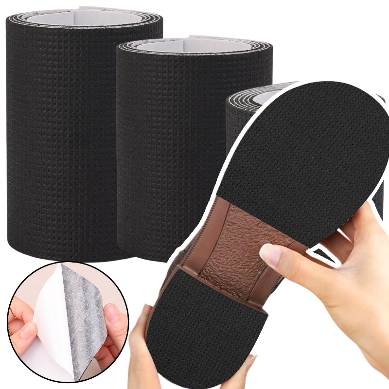 100 cm rutschfeste Schuhe Aufkleber Frauen Männer schwarz nicht klebende Fersensohle Protektoren weiche elastische Schuhe Pflege Pads Mode-Accessoires