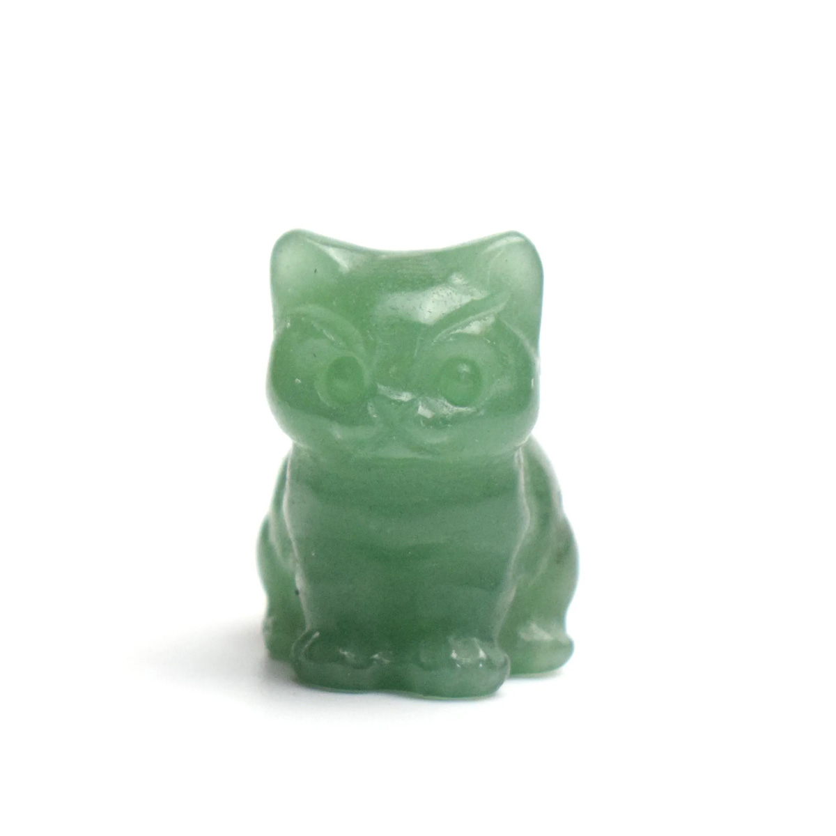 天然クリスタル猫の装飾品手彫り子猫クリスタルオリジナル石宝石 DIY 動物工芸品アートワーク