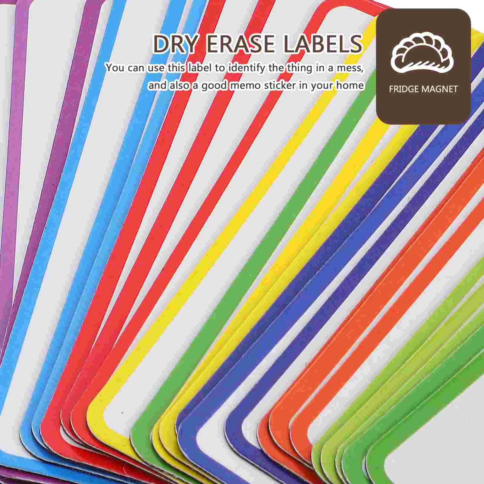 27 ชิ้น Magnetic Dry Erase Labels Magnetic Memo Plate Tags เขียนได้แท็กแม่เหล็กสําหรับคลังสินค้าไวท์บอร์ดแม่เหล็กป้ายสติกเกอร์