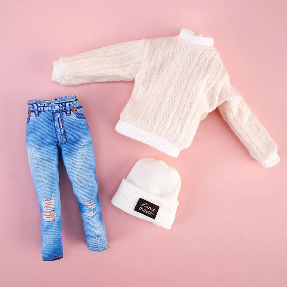 1/6 ตุ๊กตาแฟชั่น Casual เสื้อผ้าหมวกฤดูหนาวเสื้อกันหนาวกางเกง Handmade ตุ๊กตาสาวสวมใส่ชุดสําหรับ 29 ~ 32 ซม.ตุ๊กตาเสื้อผ้า DIY