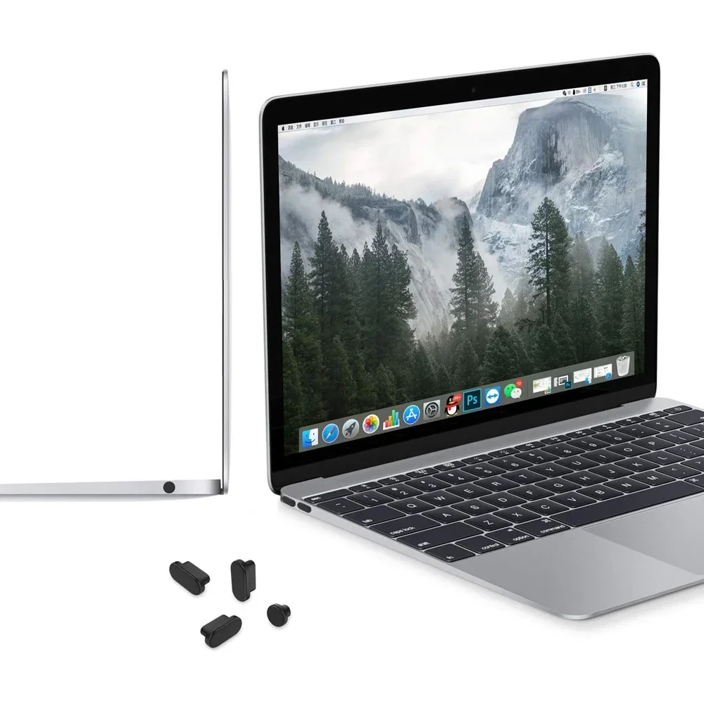 アンチダストプラグポートカバー 2023-2016MacBook Air 15 13 M2 M1 A2941 A2681 A2179 MacBook Pro 14 A2779 A2289 M3 M4 Pro 13/15/16用