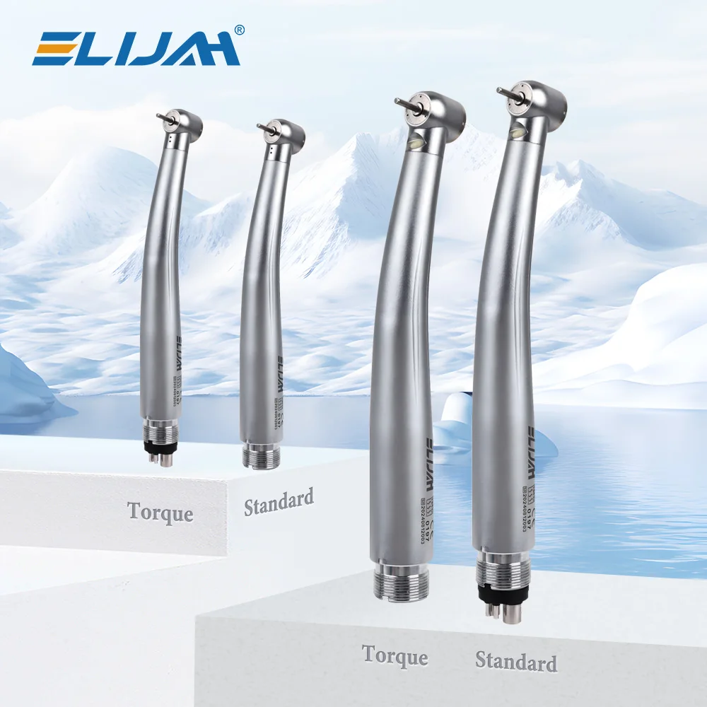 2/4 löcher Dental LED High Speed Handstück Push Button Air Turbine E-Generator Keramik Lager Einzel/Dreifach wasser Spray Werkzeuge