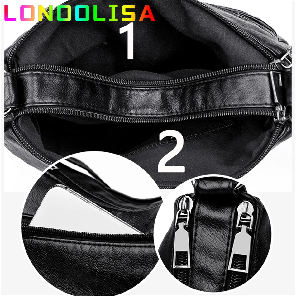 คุณภาพสูงผู้หญิงหนังนุ่มไหล่กระเป๋า Multi-Layer กระเป๋าคลาสสิก Crossbody กระเป๋าออกแบบกระเป๋าถือและกระเป๋า