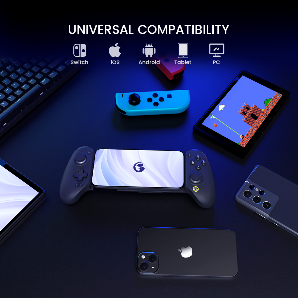 GameSir G8 Plus Bluetooth Gamepad Hall Effect Gaming Controller for Nintendo Switch, Android Phone, Tablets, iPhone, iPad, PC