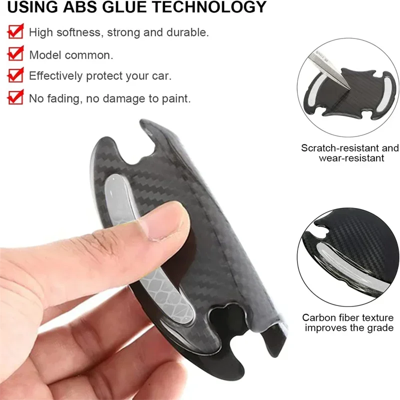 Auto Türgriff Reflektierende Aufkleber Schutz Aufkleber Türgriff Farbe Oberfläche Anti-scratch Reflektierende Aufkleber Auto Zubehör