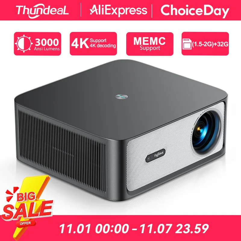 Портативный проектор ThundeaL TD98Pro Full HD 1080P Android 4K WiFi TD98 Pro 2G 32G Proyector Smart Video Домашний кинотеатр Игровой луч проектор 4к проектор проектор для дома проектор для фильмов портативный проектор