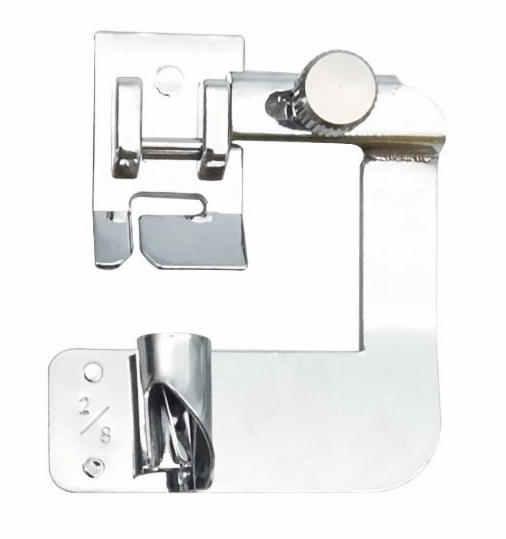 Pied de biche pour machine à coudre, ourlet roulé, accessoires de couture, Brother Singer, intermédiaire, 13mm, 19mm, 22mm, 1 pièce