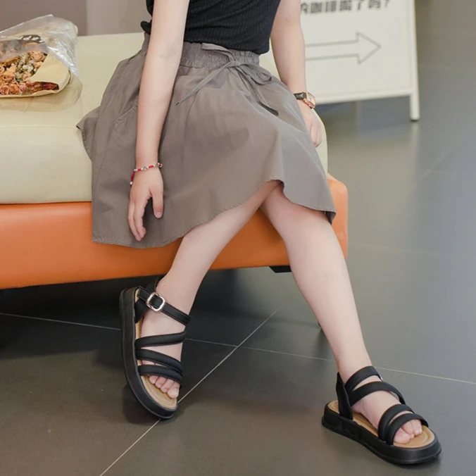 Baby Mädchen Sandalen Sommer Casual Kinder Sandalen Mädchen Flache Schuhe Mode Lässig Non Slip Kinder Strand Schuhe alias de mujer