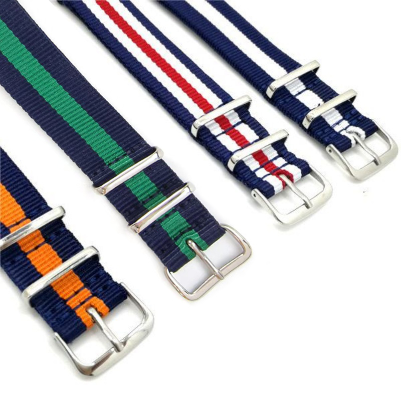 Pulsera Universal de nailon y lona de 18mm, 20mm y 22mm, correa de reloj nato para Rolex Longines Tissot Swatch para SEIKO OMEGA IWC