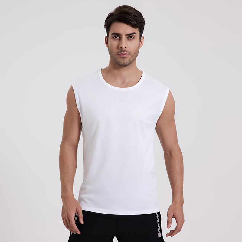 1/3 pçs europa plus size masculino cor sólida de secagem rápida sem mangas colete jovem masculino fitness e lazer camiseta coringa fundação