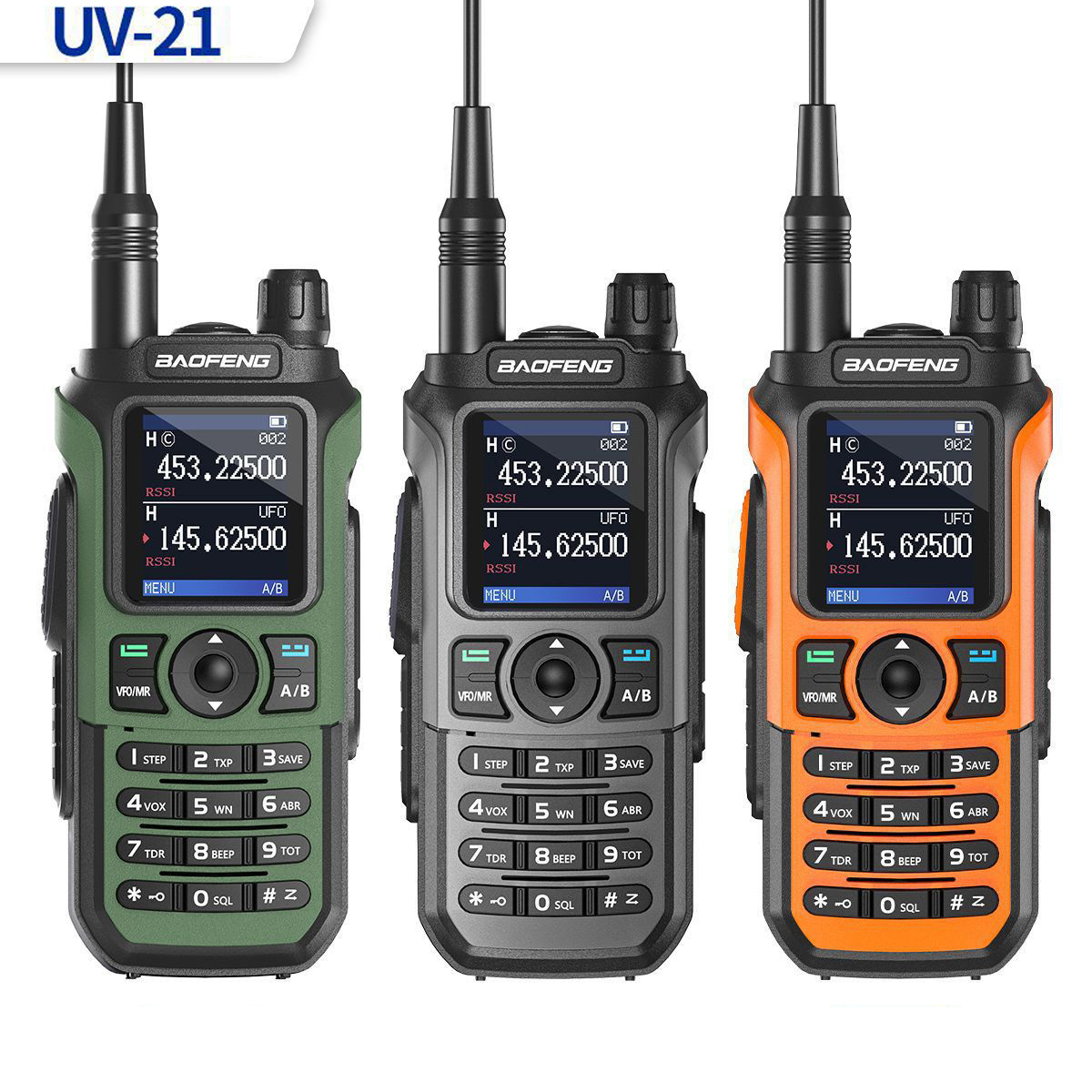 BAOFENG UV-21 Pro V2 Portable Long Range Walkie Talkie Wireless Copy Frequency Two Way Radios UV21 Pro V2 Communication Radios