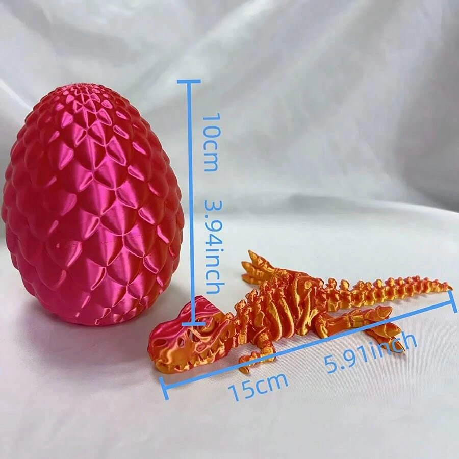 3D 인쇄 관절형 T-렉스 공룡 알 관절형 해골이 있는 수집용 인형, 가정 및 방 장식에 적합