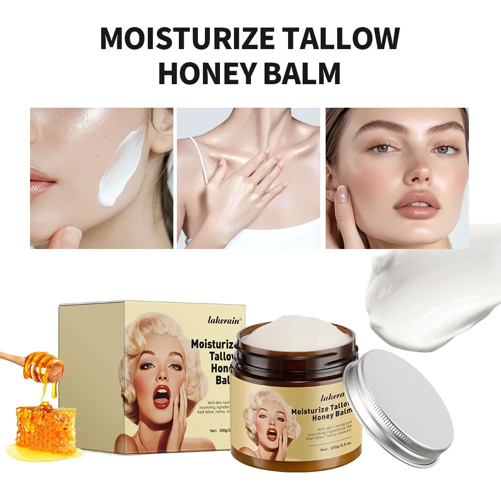 Whipped carne talma e mel bálsamo hidratante carne talça creme facial loção corporal grama alimentado grama acabado creme facial cuidados