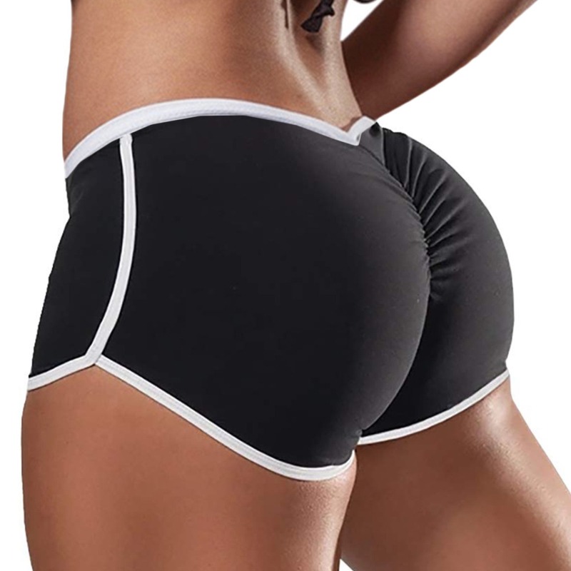 Short de sport décontracté pour femmes, surdimensionné, Sexy, couleur unie, taille basse, course, serré, levage des hanches