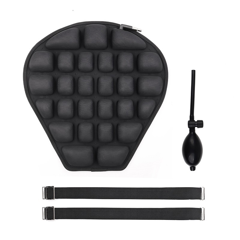 Motorcycle 3D Seat Cushion Black Foam Soft Comfortable Breathable EVA Seat Covers Mats Motorcycles Electric Bike Accessories