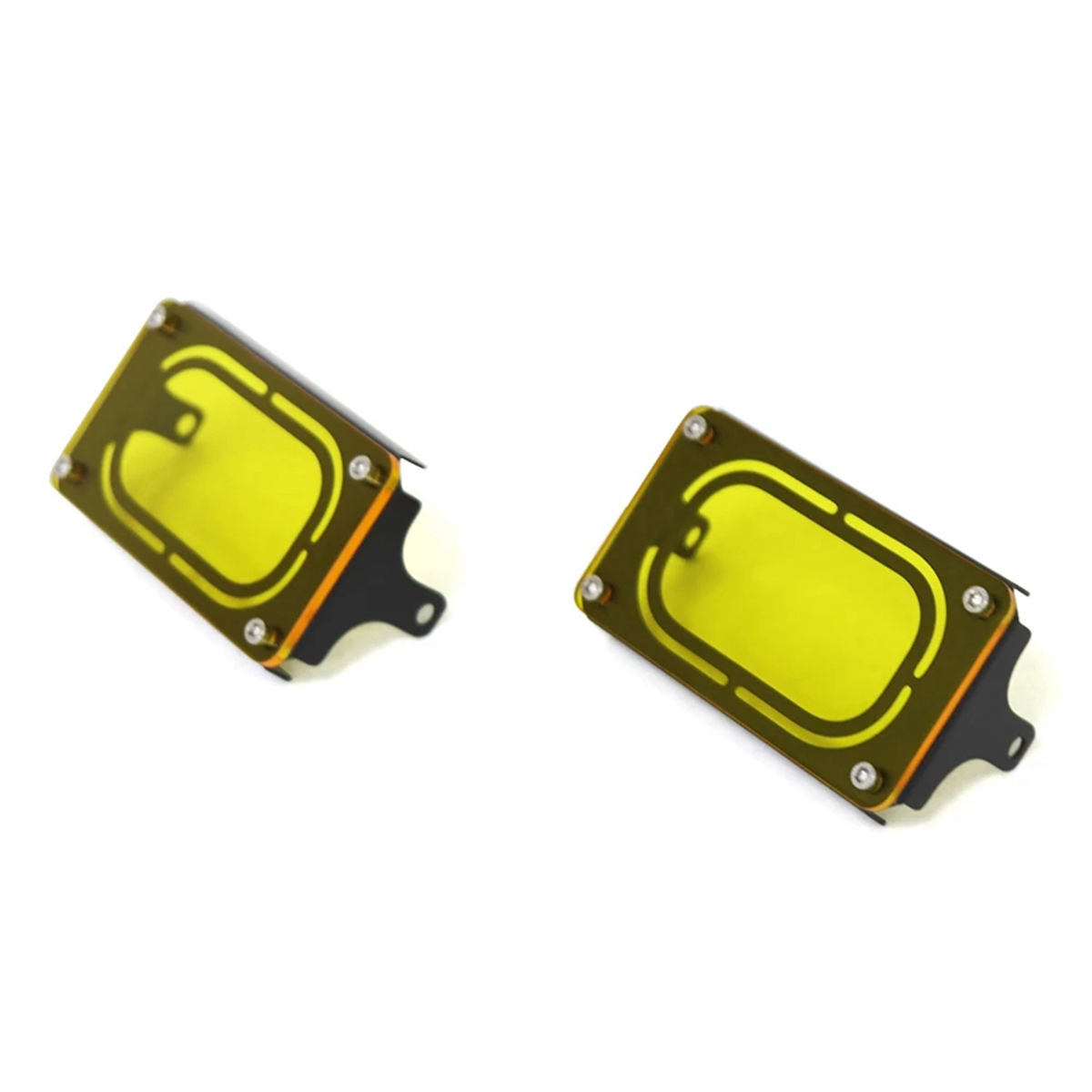 Ingenious Motorcycle LED Fog Light Guard Protector Spotlight Cover for ZONTES 368G Accessories YellowDurable