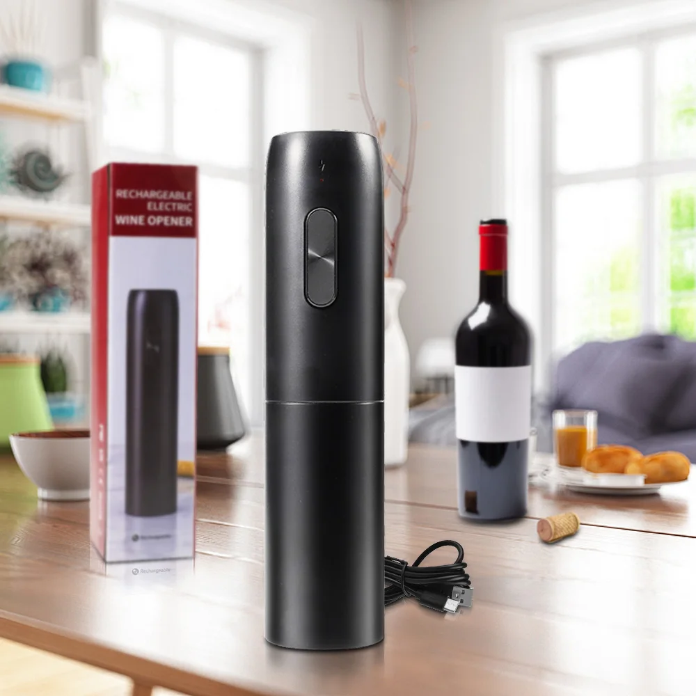 Elektrischer Weinflaschenöffner, automatischer Korkenzieher für Rotwein, wiederaufladbarer Weinöffner mit Ladestation, Weingereedschap, Küchenprodukte